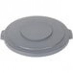 Carlisle 84103323 Bronco 32 Gallon Gray Flat Round Trash Can Lid