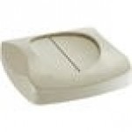 Rubbermaid® FG268988BEIG Untouchable 92 Qt. / 23 Gallon Beige Square Trash Can Drop Shot Lid