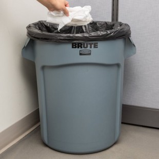 Rubbermaid® FG262000GRAY BRUTE 20 Gallon Gray Round Trash Can
