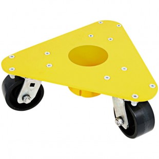 Bond 3500 lb. Extreme Weight Steel Triangular Cup Dolly with Poly Cast Steel Casters 5500 EZ Bond 3500 lb. Extreme Weight Steel Triangular Cup Dolly with Poly Cast Steel Casters 5500 EZ