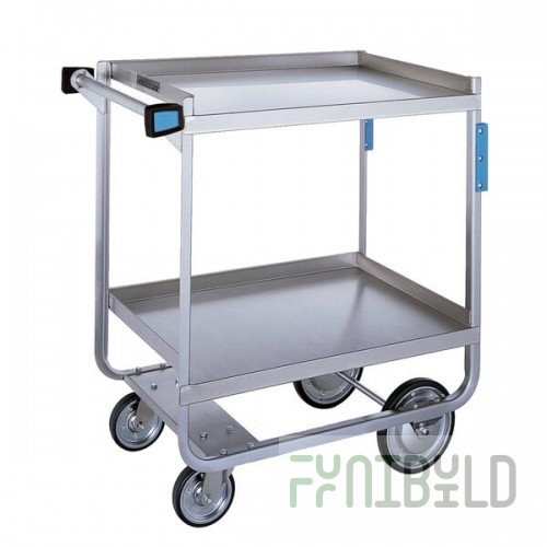 Lakeside 721 Heavy Duty Stainless Steel 2 Shelf Utility Cart - 19 3/8