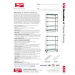 Metro 5AX417G4 MetroMax 4 Grid 5-Shelf Stationary Shelving Add On Unit - 21