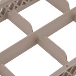 Vollrath HRB Traex® Half-Size Beige 8 Compartment Glass Rack Extender Vollrath HRB Traex® Half-Size Beige 8 Compartment Glass Rack Extender