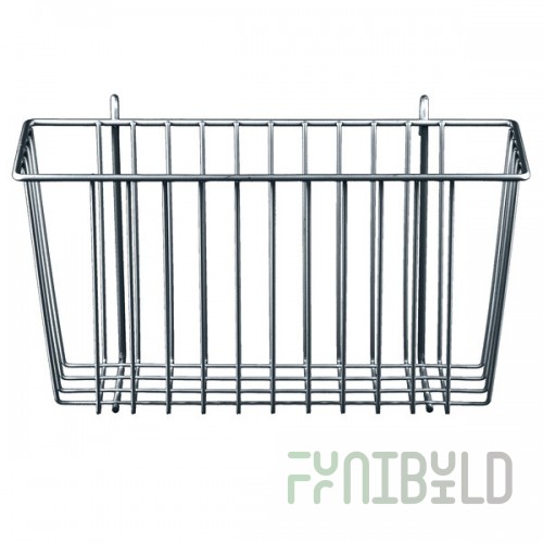 Metro H209C Chrome Storage Basket for Wire Shelving 13 3/8