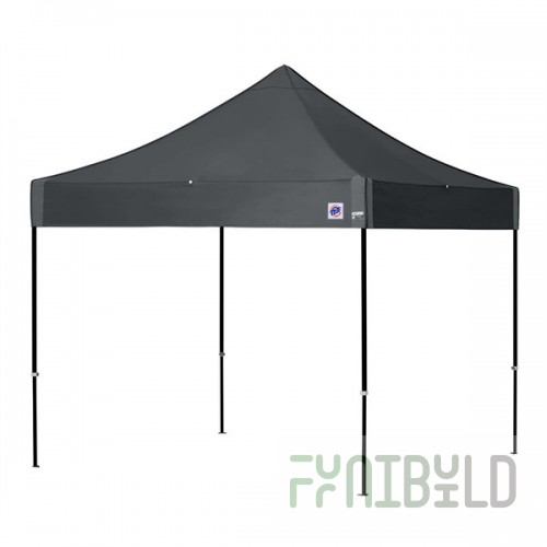 E-Z Up EC3STL10KFBKTSG Eclipse Instant Shelter 10' x 10' Steel Gray Canopy with Black Frame