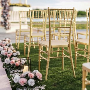 Lancaster Table & Seating Steel Reinforced Heavy-Duty Gold Resin Chiavari Chair Lancaster Table & Seating Steel Reinforced Heavy-Duty Gold Resin Chiavari Chair