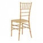 Lancaster Table & Seating Steel Reinforced Heavy-Duty Gold Resin Chiavari Chair