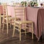 Lancaster Table & Seating Steel Reinforced Heavy-Duty Gold Resin Chiavari Chair