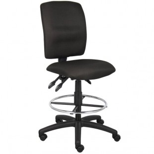 Boss B1635-BK Black Multi-Function Fabric Drafting Stool Boss B1635-BK Black Multi-Function Fabric Drafting Stool