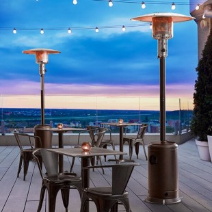 Backyard Pro Courtyard Series PH1BZ Bronze Portable Propane Outdoor Patio Heater - 47,000 BTU Backyard Pro Courtyard Series PH1BZ Bronze Portable Propane Outdoor Patio Heater - 47,000 BTU