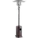 Backyard Pro Courtyard Series PH1BZ Bronze Portable Propane Outdoor Patio Heater - 47,000 BTU