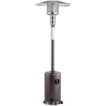Backyard Pro Courtyard Series PH1BZ Bronze Portable Propane Outdoor Patio Heater - 47,000 BTU