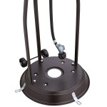 Backyard Pro Courtyard Series PH1BZ Bronze Portable Propane Outdoor Patio Heater - 47,000 BTU
