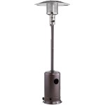 Backyard Pro Courtyard Series PH1BZ Bronze Portable Propane Outdoor Patio Heater - 47,000 BTU
