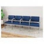 Lesro Lenox Steel Patriot Plus Imperial Blue Vinyl 4-Seat Sofa with Center Arms Lesro Lenox Steel Patriot Plus Imperial Blue Vinyl 4-Seat Sofa with Center Arms