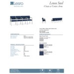 Lesro Lenox Steel Patriot Plus Imperial Blue Vinyl 4-Seat Sofa with Center Arms Lesro Lenox Steel Patriot Plus Imperial Blue Vinyl 4-Seat Sofa with Center Arms