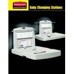Rubbermaid® FG781888LPLAT Horizontal Baby Changing Station / Table