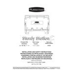 Rubbermaid® FG781888LPLAT Horizontal Baby Changing Station / Table