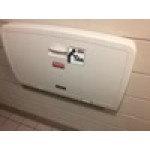Rubbermaid® FG781888LPLAT Horizontal Baby Changing Station / Table