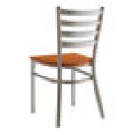 Lancaster Table & Seating Clear Coat Finish Ladder Back Chair with Antique Walnut Wood Seat - Detached Seat Lancaster Table & Seating Clear Coat Finish Ladder Back Chair with Antique Walnut Wood Seat - Detached Seat