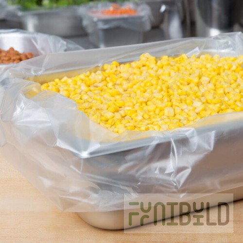 Half Size Shallow Steam Table Nylon Pan Liner - 100/Box