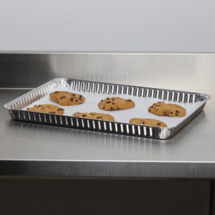 Durable Packaging 7300-55 1/2 Sheet Foil Cake Pan - 100/Case Durable Packaging 7300-55 1/2 Sheet Foil Cake Pan - 100/Case