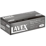 Lavex Pro Nitrile Black Heavy-Duty Powder-Free 6 Mil Thick Textured Gloves - Extra Large - 100/Box