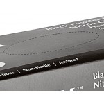 Lavex Pro Nitrile Black Heavy-Duty Powder-Free 6 Mil Thick Textured Gloves - Extra Large - 100/Box