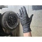 Lavex Pro Nitrile Black Heavy-Duty Powder-Free 6 Mil Thick Textured Gloves - Extra Large - 100/Box