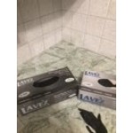 Lavex Pro Nitrile Black Heavy-Duty Powder-Free 6 Mil Thick Textured Gloves - Extra Large - 100/Box