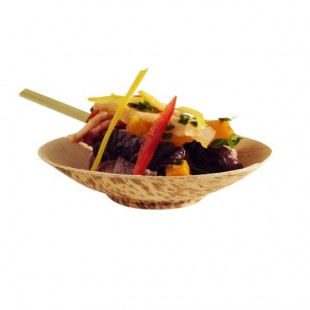 Solia VO13500 1.7 oz. Bamboo Leaf Bowl - 1,000/Case