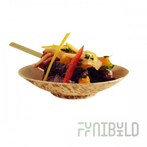 Solia VO13500 1.7 oz. Bamboo Leaf Bowl - 1,000/Case