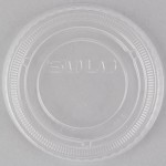 Solo SCCLDSS23 Wide Sauce / Portion Cup Snaptight Lid for 2.5 oz. and 3.5 oz. Cups - 2,500/Case