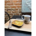 Choice Heavy Duty Smoothwall Silver Medium Oblong Foil Entree / Take-Out Pan with Dome Lid 47.4 oz. - 50/Case