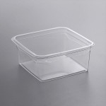 Fabri-Kal S6-32 Alur On-The-Go Clear PET Container - 50/Pack Fabri-Kal S6-32 Alur On-The-Go Clear PET Container - 50/Pack