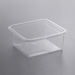 Fabri-Kal S6-32 Alur On-The-Go Clear PET Container - 50/Pack Fabri-Kal S6-32 Alur On-The-Go Clear PET Container - 50/Pack