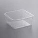 Fabri-Kal S6-32 Alur On-The-Go Clear PET Container - 50/Pack Fabri-Kal S6-32 Alur On-The-Go Clear PET Container - 50/Pack