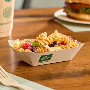 New Roots #25 4 oz. Compostable Rectangular Bamboo Food Tray - 50/Pack New Roots #25 4 oz. Compostable Rectangular Bamboo Food Tray - 50/Pack