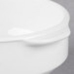 Libbey Slenda 15 oz. Royal Rideau White Two-Handled Round Porcelain Soup Cup - Sample