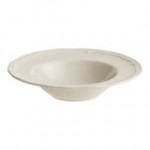 Acopa Condesa 11 oz. Matte Finish Armor Gray Scalloped Wide Rim Porcelain Bowl - Sample