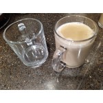 Acopa 12 oz. Clear Glass Coffee Mug - Sample