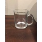 Acopa 12 oz. Clear Glass Coffee Mug - Sample