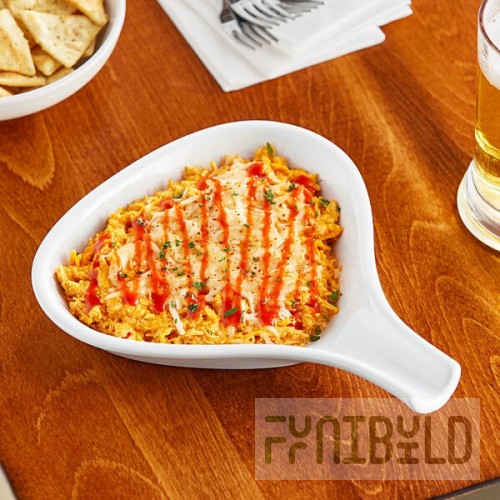 Acopa 18 oz. White Stoneware Fry Pan Server - 12/Case