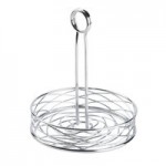 American Metalcraft FRUC16 Chrome Oval Birdnest Basket - 9