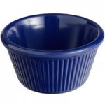 Acopa 3 oz. Blue Smooth Melamine Ramekin - 12/Case
