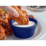 Acopa 3 oz. Blue Smooth Melamine Ramekin - 12/Case