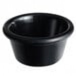 Acopa 2 oz. Black Smooth Melamine Ramekin - 12/Case Acopa 2 oz. Black Smooth Melamine Ramekin - 12/Case