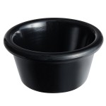 Acopa 2 oz. Black Smooth Melamine Ramekin - 12/Case Acopa 2 oz. Black Smooth Melamine Ramekin - 12/Case