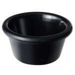 Acopa 2 oz. Black Smooth Melamine Ramekin - 12/Case Acopa 2 oz. Black Smooth Melamine Ramekin - 12/Case