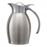 Service Ideas Nicollet 50.7 oz. Polished Stainless Steel Insulated Carafe / Server with Push Button Lid NIC15BSPB Service Ideas Nicollet 50.7 oz. Polished Stainless Steel Insulated Carafe / Server with Push Button Lid NIC15BSPB